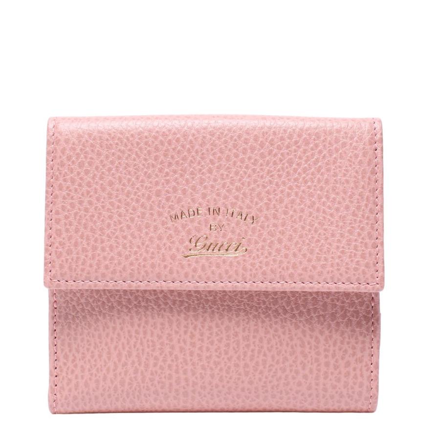 GUCCI / 2つ折り財布/レザー/PNK/レディース/368233 美品 グッチ 二つ折り財布 368233 496334 レディース GUCCI 中古