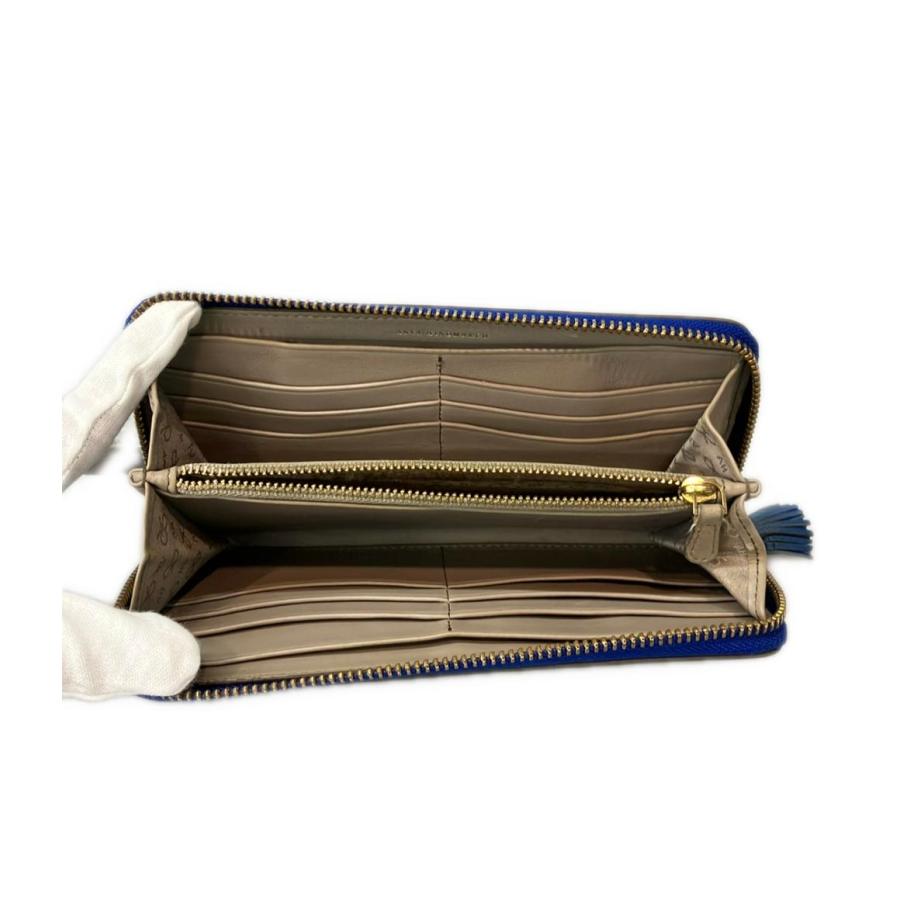 新品未使用　アニヤハインドマーチ　長財布　ラウンドジップ　リボン柄 アニヤ・ハインドマーチ ラウンドファスナー長財布 レディース Anya