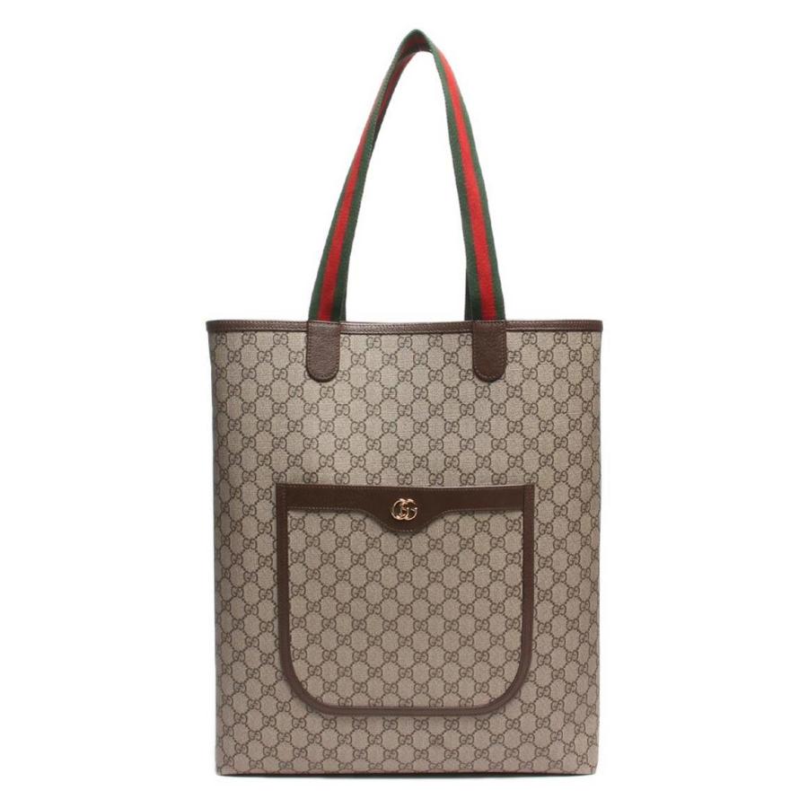 美品 グッチ レザートートバッグ ダブルG GGスプリーム オフィディア 
