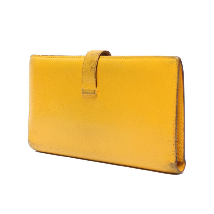 エルメス 長財布 □G刻印 ゴールド金具 ベアン レディース HERMES 中古