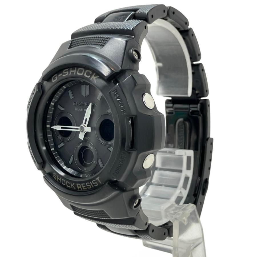 カシオ 腕時計 G-SHOCK ソーラー ブラック AWG-M100BC メンズ