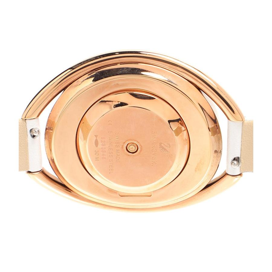 スワロフスキー 腕時計 Crystalline Oval White Tone Watch
