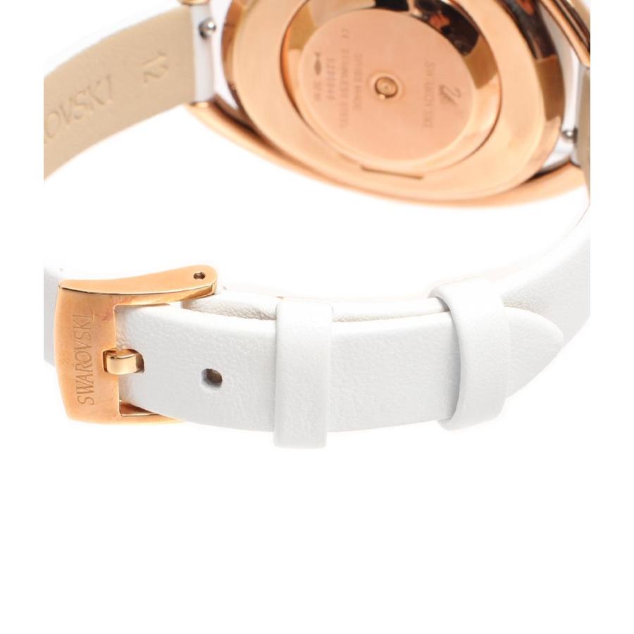 スワロフスキー 腕時計 Crystalline Oval White Tone Watch