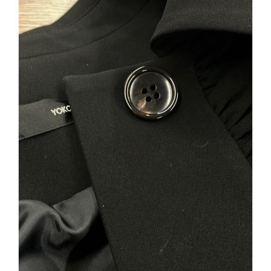 ヨーコチャン ステンカラーフリルコート YCC-124-213 レディース