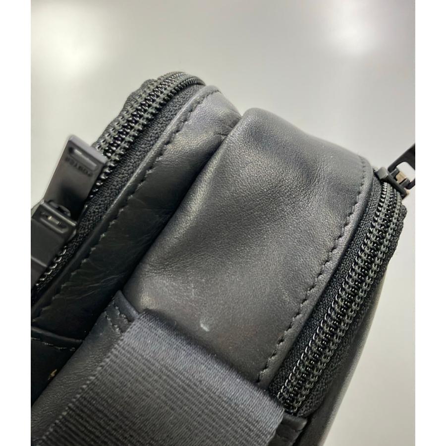 ポーター ショルダーバッグ 斜め掛け 本革 レザー メンズ PORTER 中古