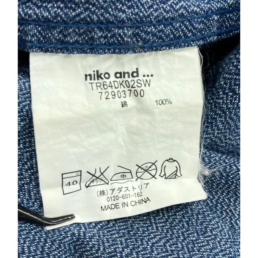 ニコアンド　デニム　新品タグ付　サイズL ニコアンド デニムロングコート アウター ジャケット レディース SIZE