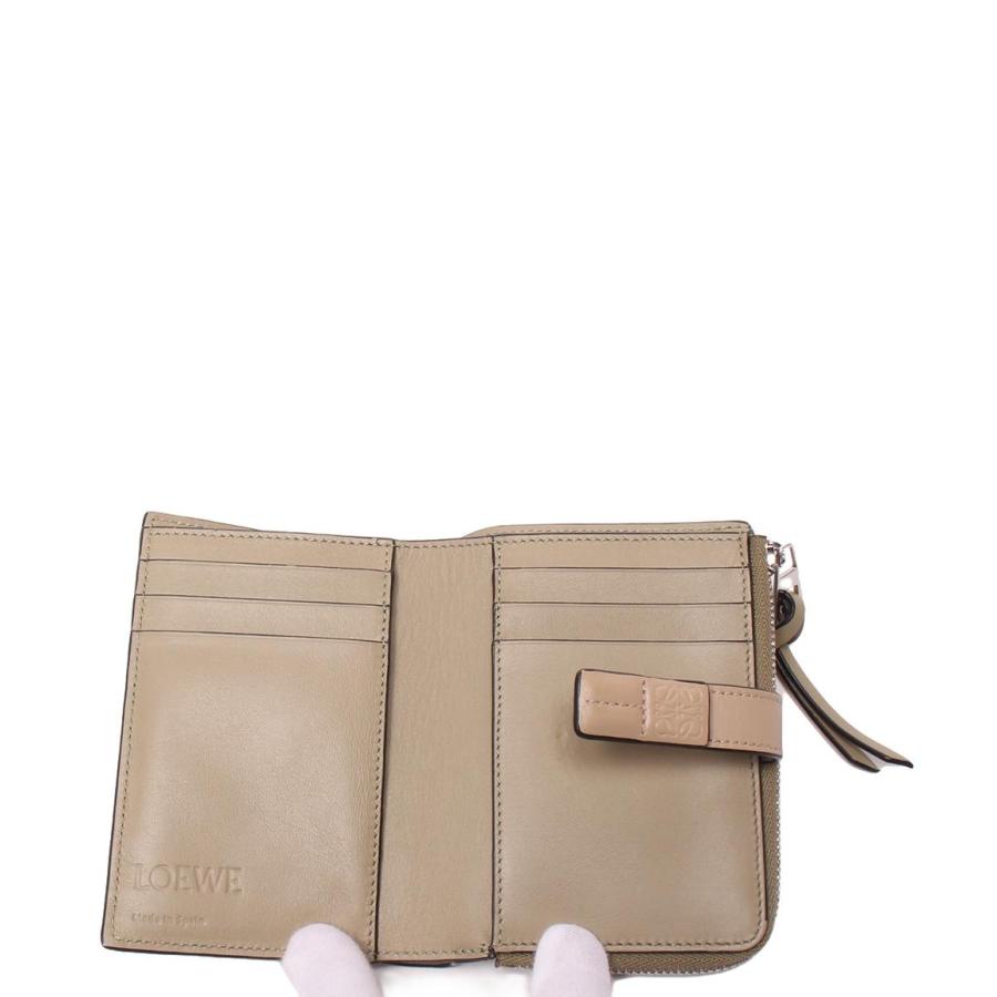 美品 ロエベ 二つ折り財布 スリムジップ バイフォールドウォレット