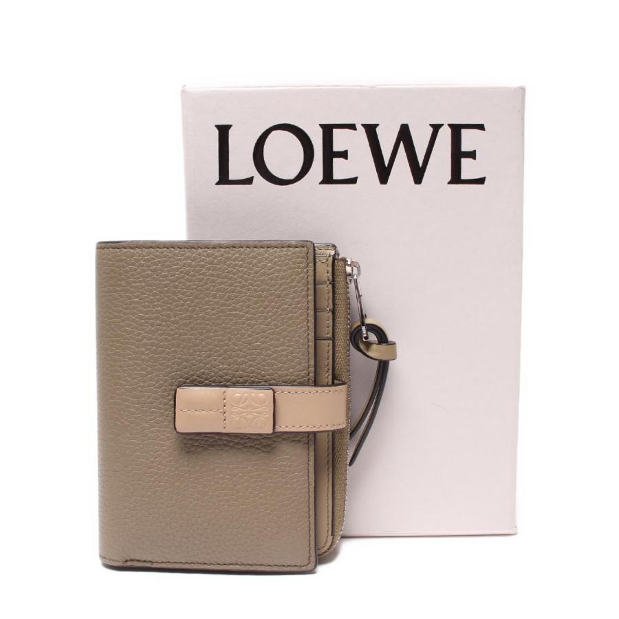 美品 ロエベ 二つ折り財布 スリムジップ バイフォールドウォレット