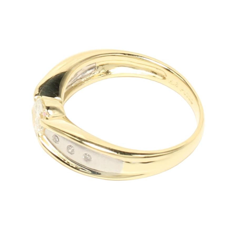 美品 リング 指輪 K18 Pt900 ダイヤ0.36ct 0.08ct レディース SIZE 12  