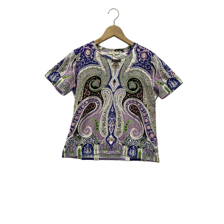エトロ 半袖Tシャツ ペイズリー柄 レディース SIZE 44 (L) ETRO 中古