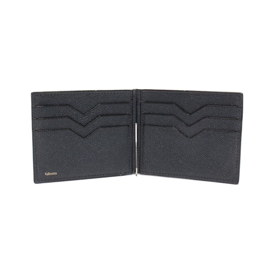 ヴァレクストラ カードケース マネークリップ付き メンズ Valextra