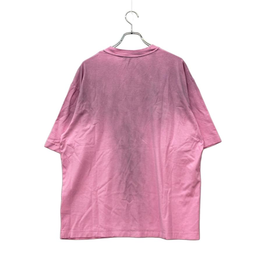 アクネ ストゥディオズ 半袖Tシャツ スプレーヴィンテージ 加工 ロゴ
