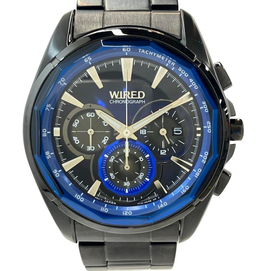 セイコー 腕時計 WIRED ワイアード クオーツ ブルー 7T12-0AT0 メンズ