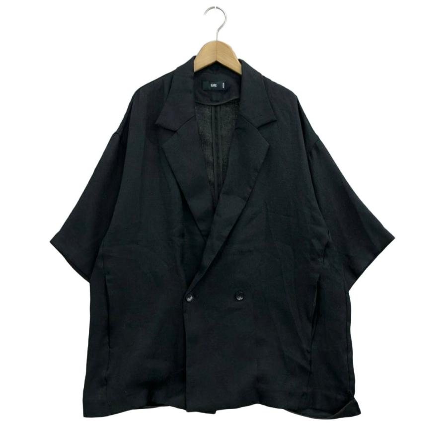 HARE ハレ ダブルブレスト 半袖 ショート丈 テーラード ジャケット 黒