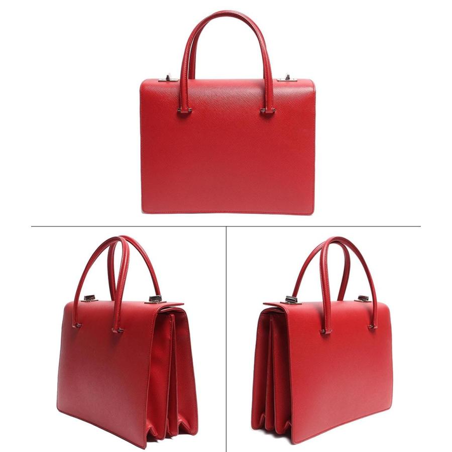 PRADA プラダ サフィアーノ　ハンドバッグ　レザー　CERISE 　トート PRADA プラダ サフィアーノ ハンドバッグ レザー CERISE トート