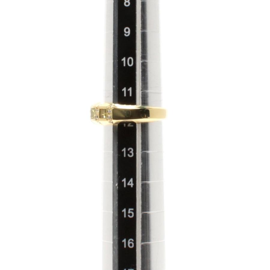 美品 リング 指輪 K18 ダイヤ 0.14ct 0.58ct レディース SIZE 12号