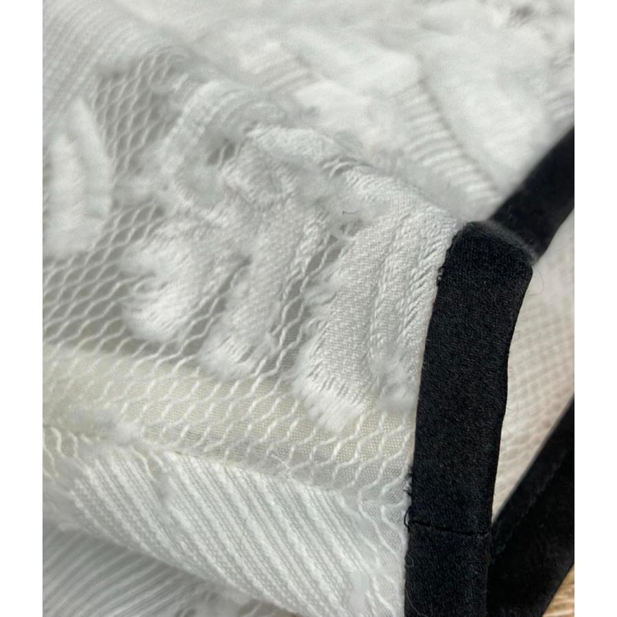 デザインワークス 半袖 袖ボリュームカットジャガードワンピース 翁安芸 レディース SIZE 38 (S) DESIGNWORKS 中古_3