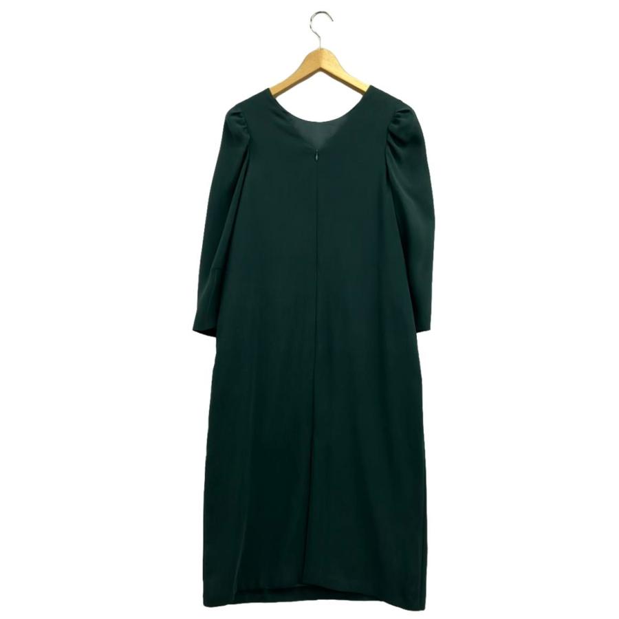 新品タグ付　LOUNIE Oggiコラボ　パフスリーブワンピース　38 ミント skinholictokyoさんコラボ】リネンライクパフスリーブワンピース