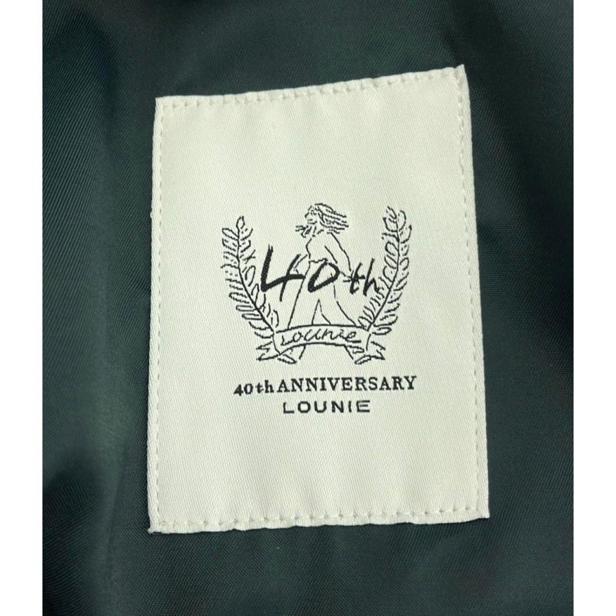 新品タグ付　LOUNIE Oggiコラボ　パフスリーブワンピース　38 ミント skinholictokyoさんコラボ】リネンライクパフスリーブワンピース