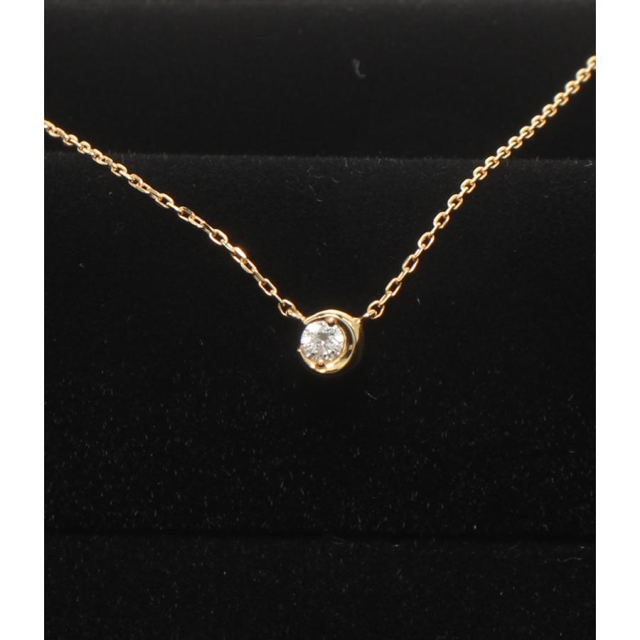 美品 スタージュエリー ネックレス K18 ダイヤ 0.04ct レディース STAR 