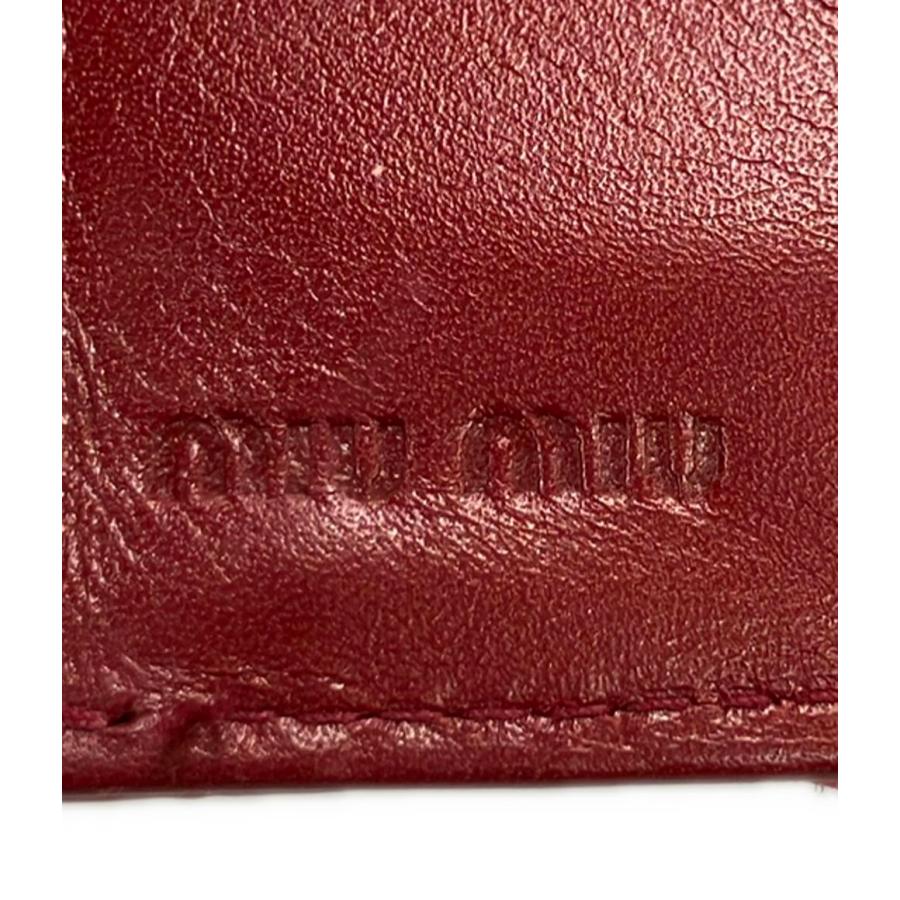 miumiu 折りたたみ財布　クロコ Amazon | MIUMIU クロコダイルプリントレザー 三つ折り 財布