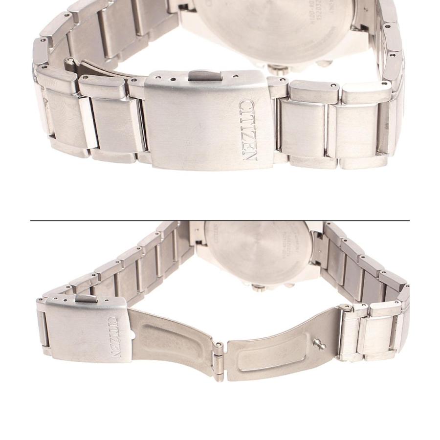 【稼働品】CITIZEN ATTESA エコドライブH100-R014234 シチズン 腕時計 デイデイト ECO-DRIVE アテッサ ソーラー ブルー H100