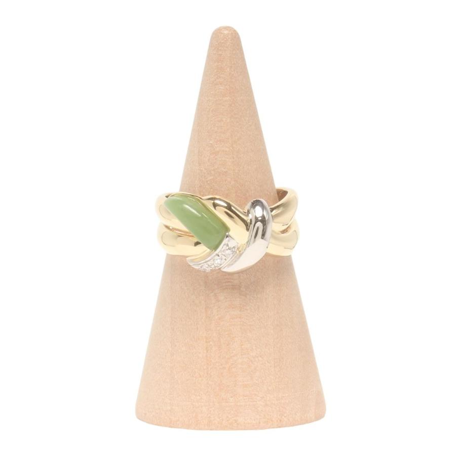 美品 ユキコハナイ リング 指輪 K18 Pt900 ダイヤ0.03ct レディース 