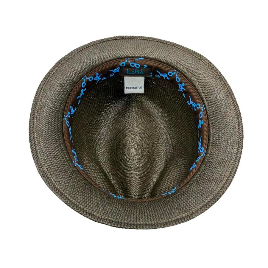 美品 ノンネイティブ ストローハット 麦わら帽子 メンズ nonnative