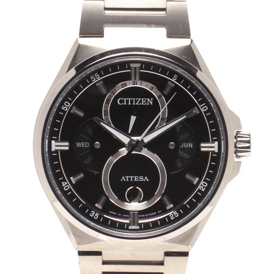 シチズン 腕時計 アテッサ ATTESA 8730-S127912 ソーラー ブラック メンズ CITIZEN シチズン 腕時計 アテッサ ATTESA ソーラー ブラック 8730-S127912