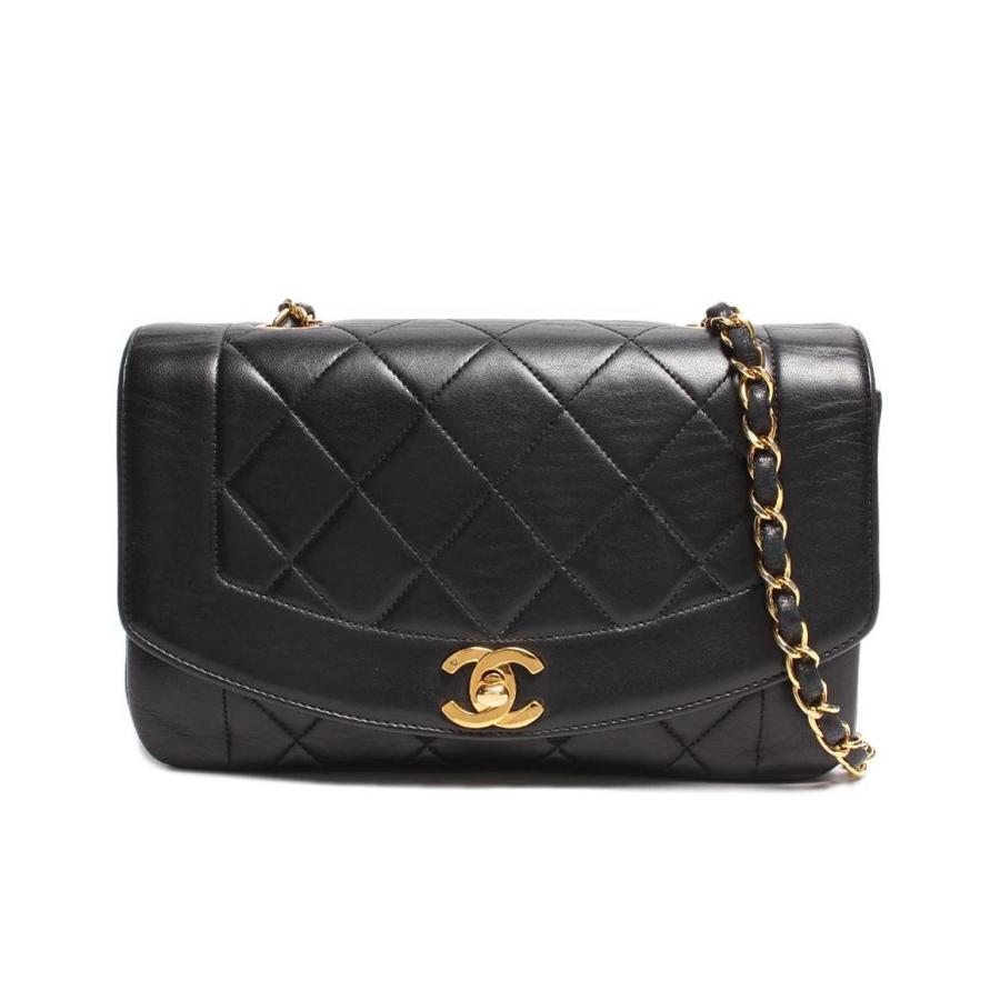 シャネル チェーンレザーショルダーバッグ ココマーク ゴールド金具