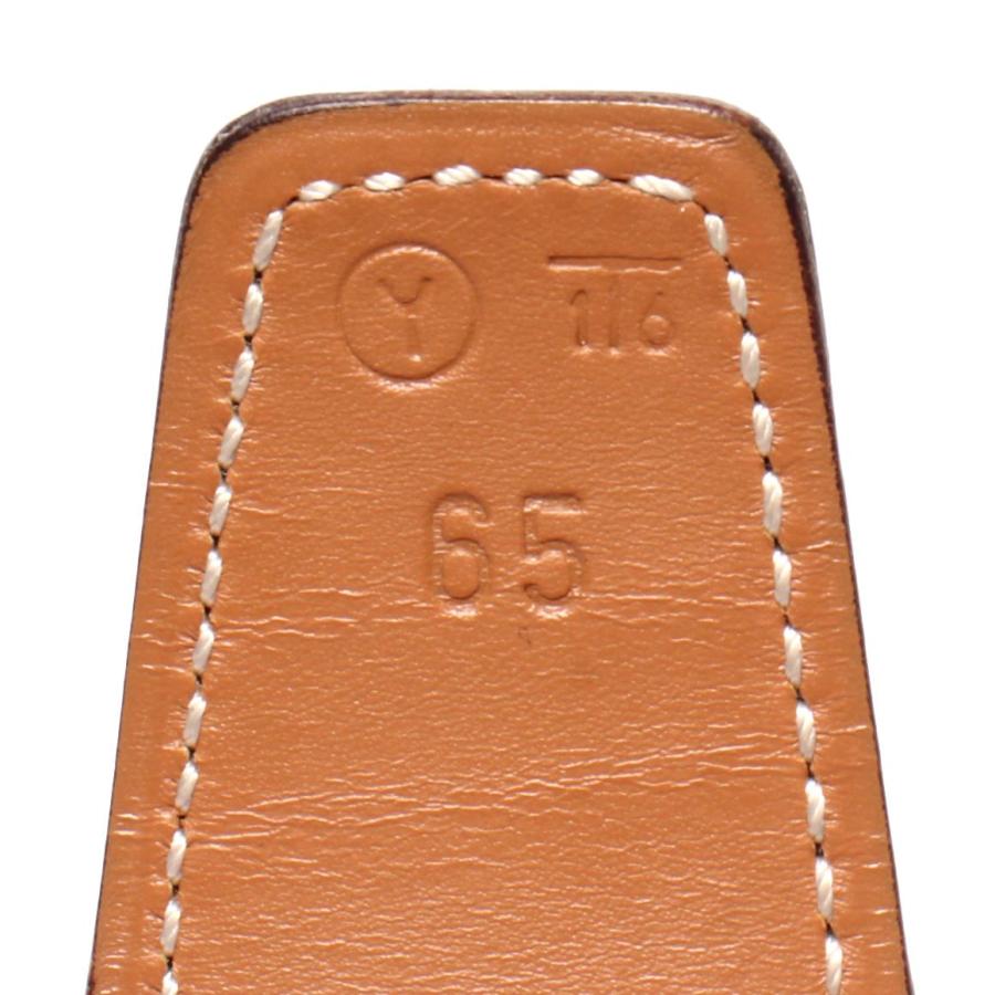エルメス ベルト エブリンバックル リバーシブルベルト65 シルバー金具