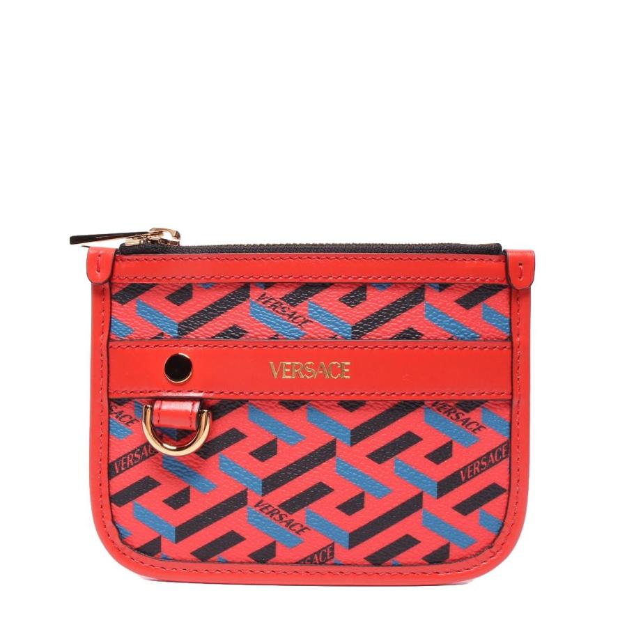 美品 ヴェルサーチ モジュラー マルチ ミニポーチ ラ グレカ