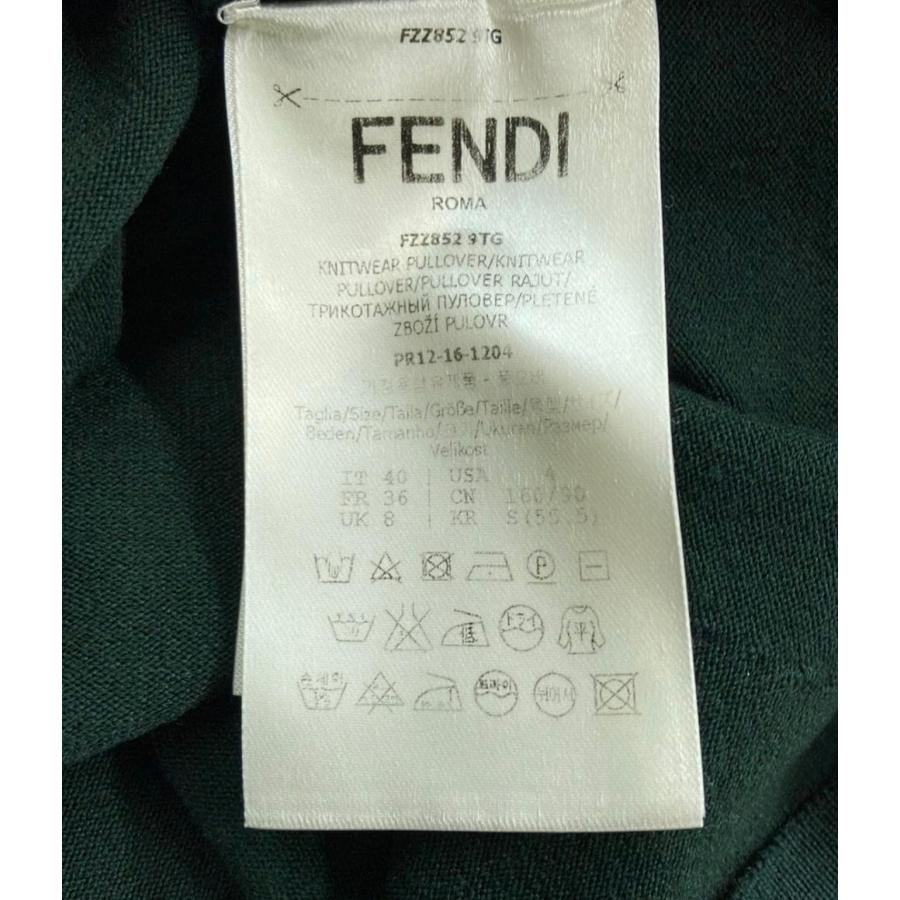 FENDI*フェンディ　ボリューム袖　フリルカットソー　プルオーバー　40 FENDI*フェンディ ボリューム袖 フリルカットソー プルオーバー