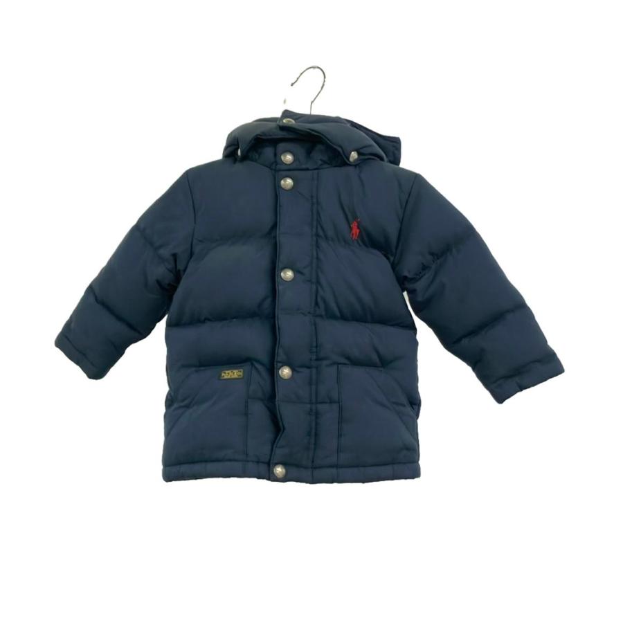 ラルフローレンキッズPOLORALPHLAUREN 4T110ジャンパー美品紺色 ポロ・ラルフローレン ダウンジャケット キッズ SIZE 90 (90cm) POLO