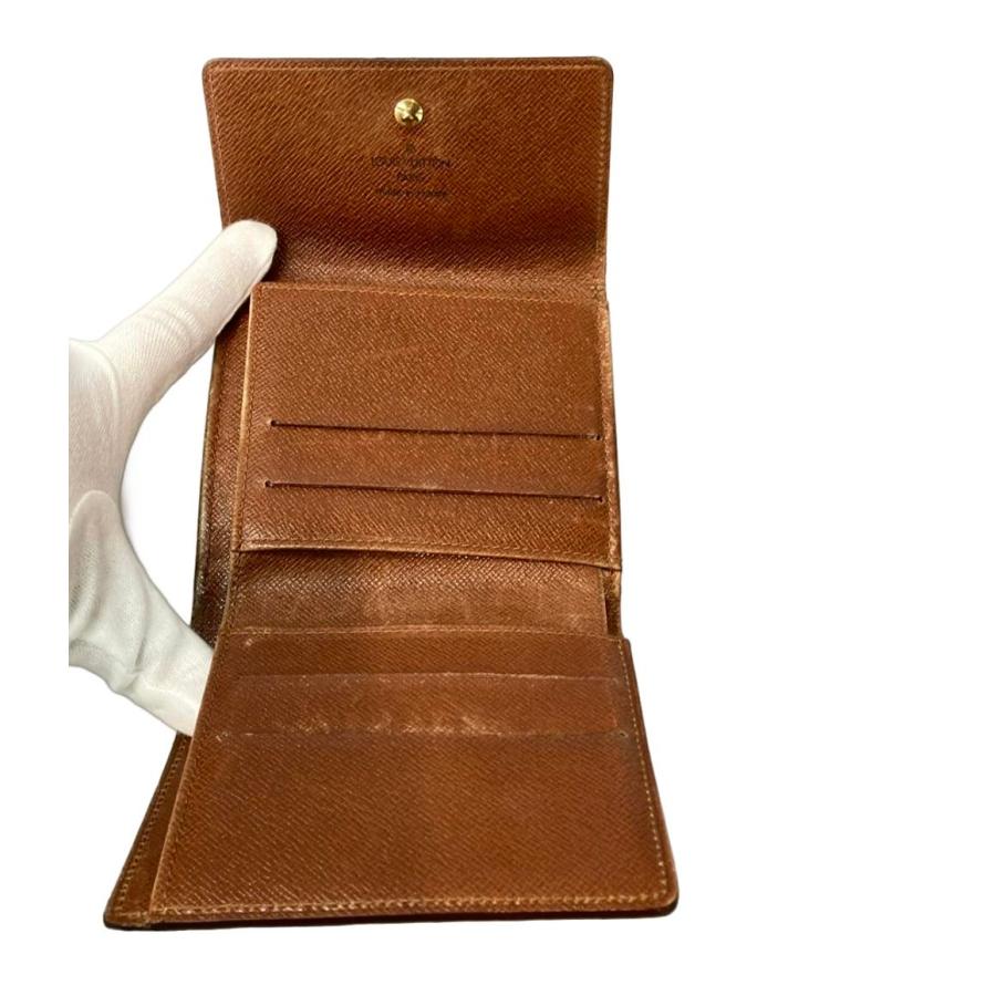 【鑑定済】ルイヴィトン ポルトモネ ビエ カルトクレディ 折り財布 LOUIS VUITTON ルイ ヴィトン Wホック財布 三つ折り財布