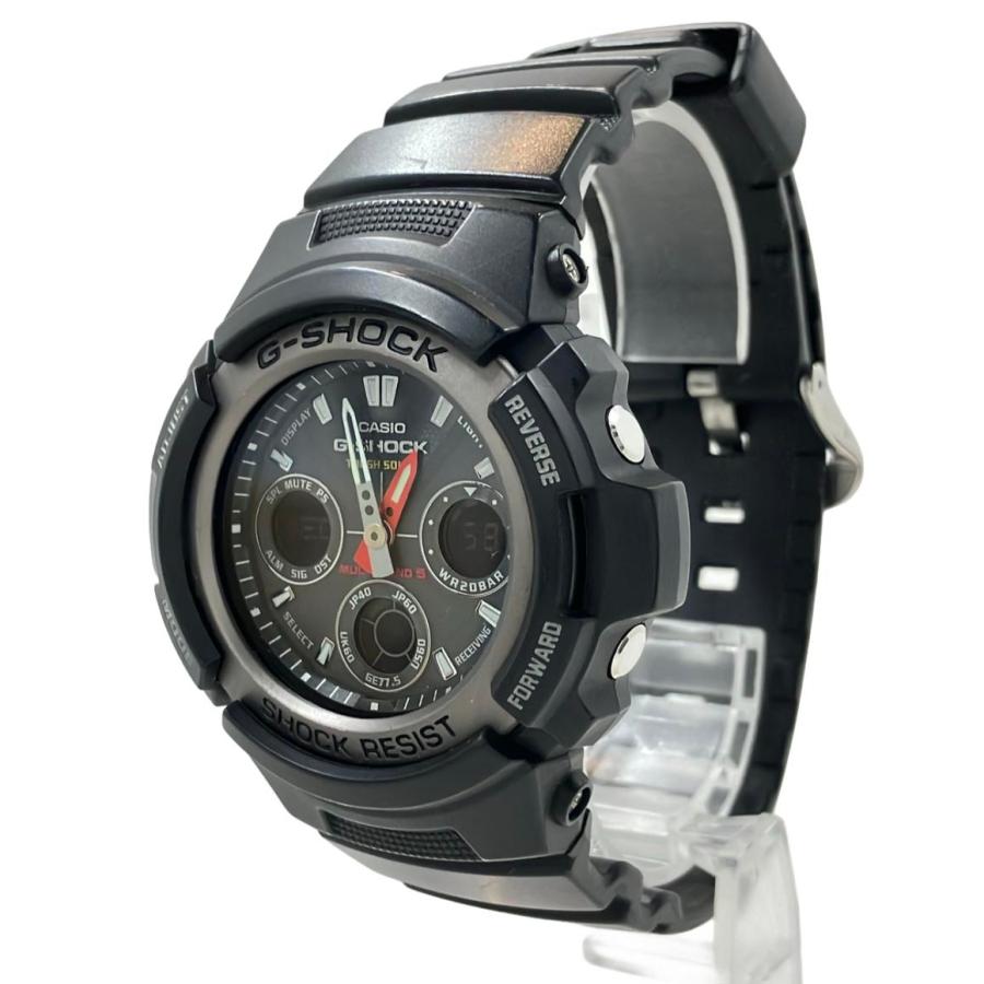 カシオ 腕時計 G-SHOCK ソーラー ブラック AWG-101 メンズ CASIO