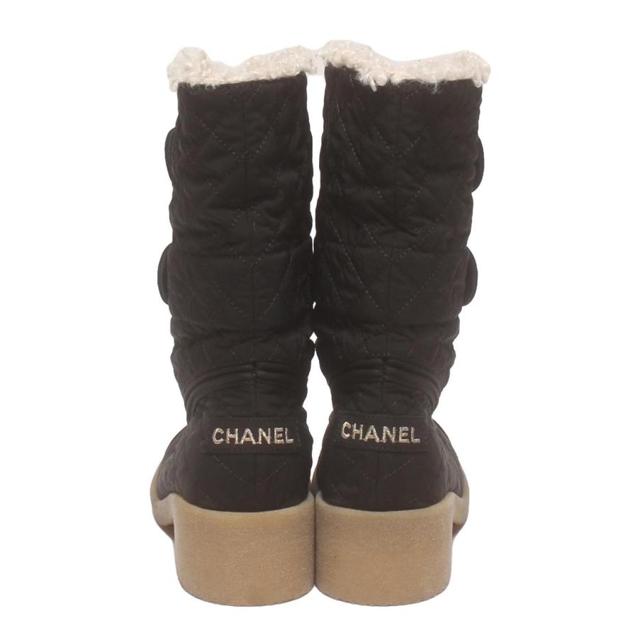 CHANEL ベロア ショートブーツ 39 org.jpg