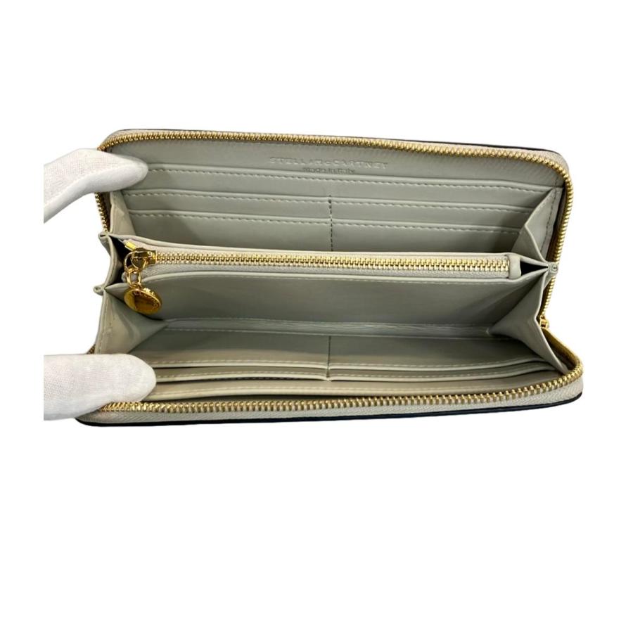 未使用　STELLA McCARTNEY ラウンドファスナー長財布　グレージュ ステラマッカートニー ラウンドファスナー長財布 レディース