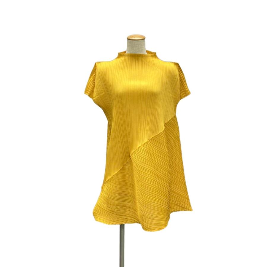 美品 プリーツプリーズ アコーディオンプリーツノースリーブフレアミニ  