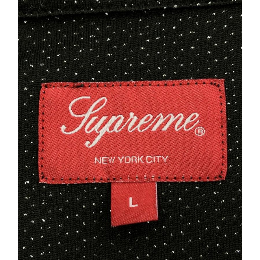 Supreme 半袖シャツ Lサイズ Supreme サテンシャツ ブラック 半袖シャツ Lサイズ - メルカリ