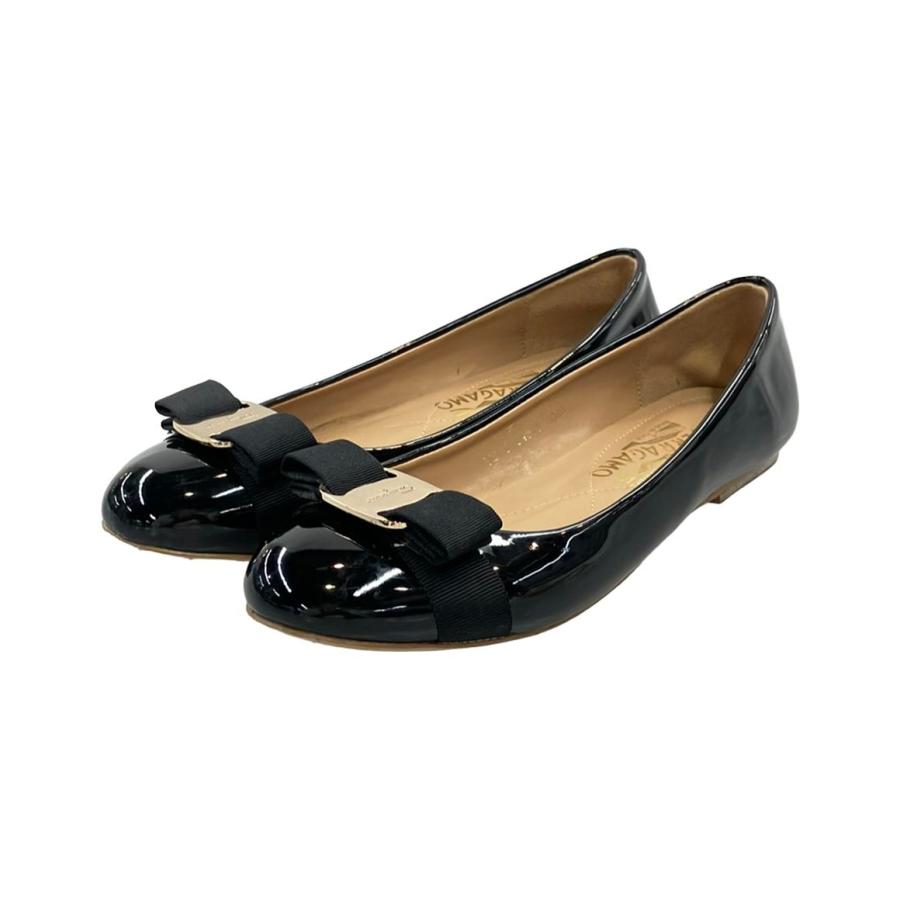 訳あり サルヴァトーレフェラガモ パンプス ヴァラ レディース SIZE