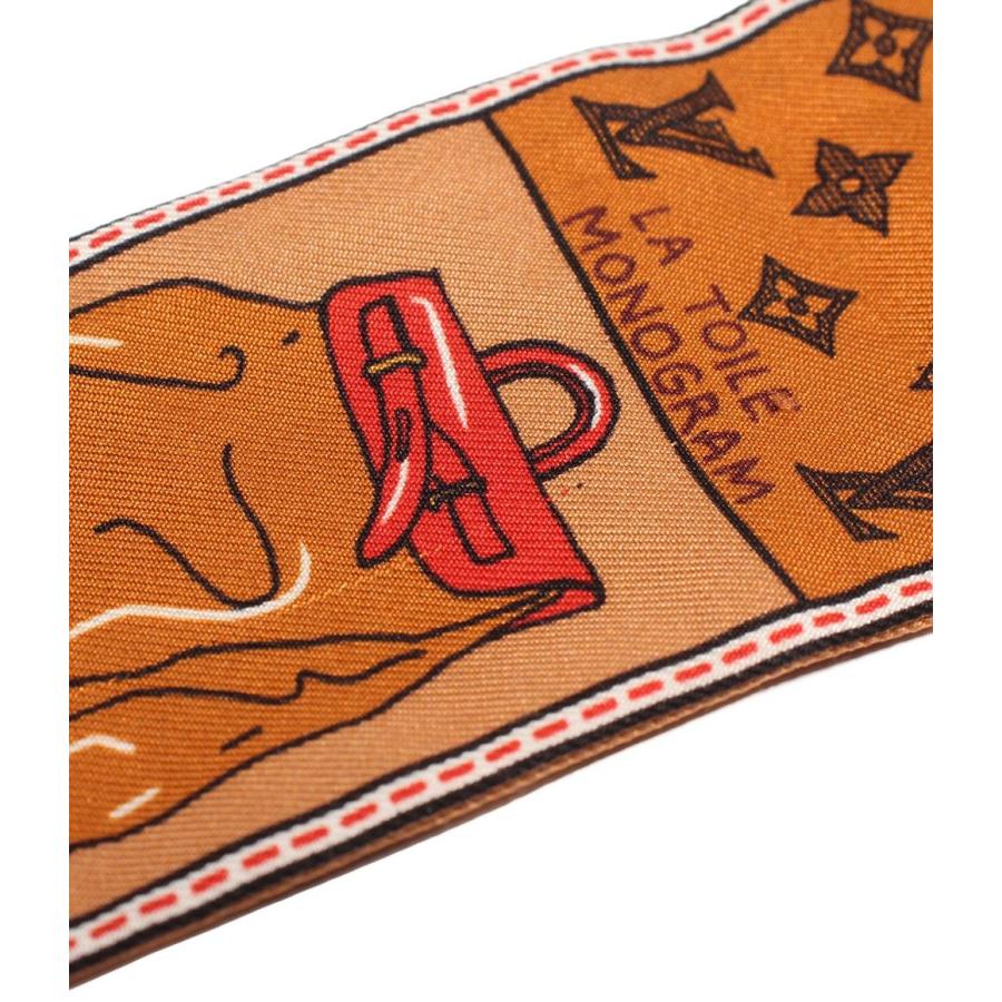 【美品】ルイヴィトン　ツイリー　バンドーBB スカーフ　シルク　モノグラム ルイ・ヴィトン スカーフ シルク100% バンドーBB ジュドゥルイ