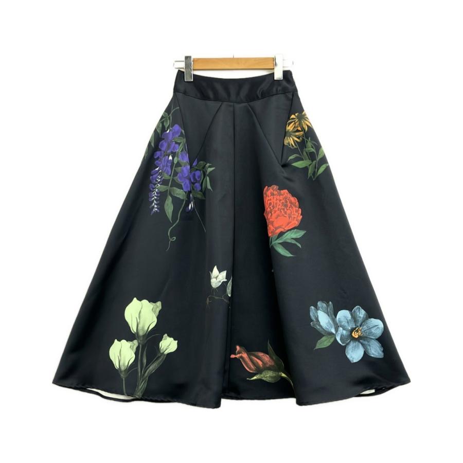 ameri❤︎フレアスカート AMERI ダマスク柄フレアスカート ブラウン