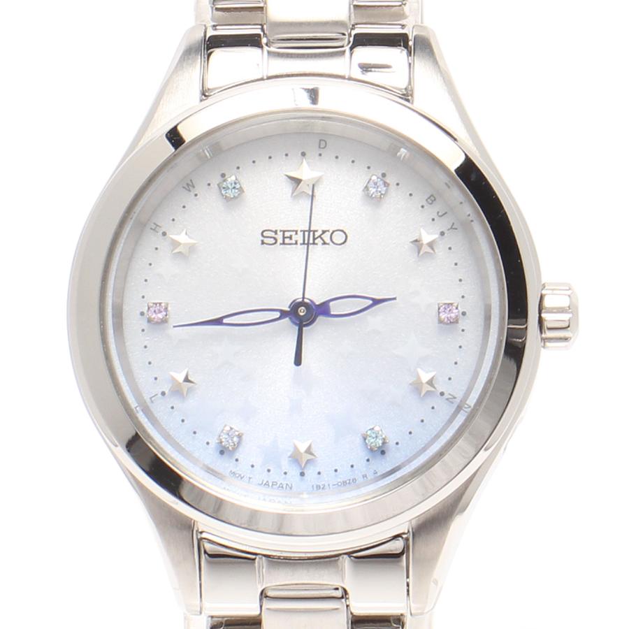 新品　セイコー　SEIKO ソーラー電波 1B21-0AS0 チェック セイコー 腕時計 ソーラー 1B21-0AS0 レディース SEIKO 中古 : Rehello