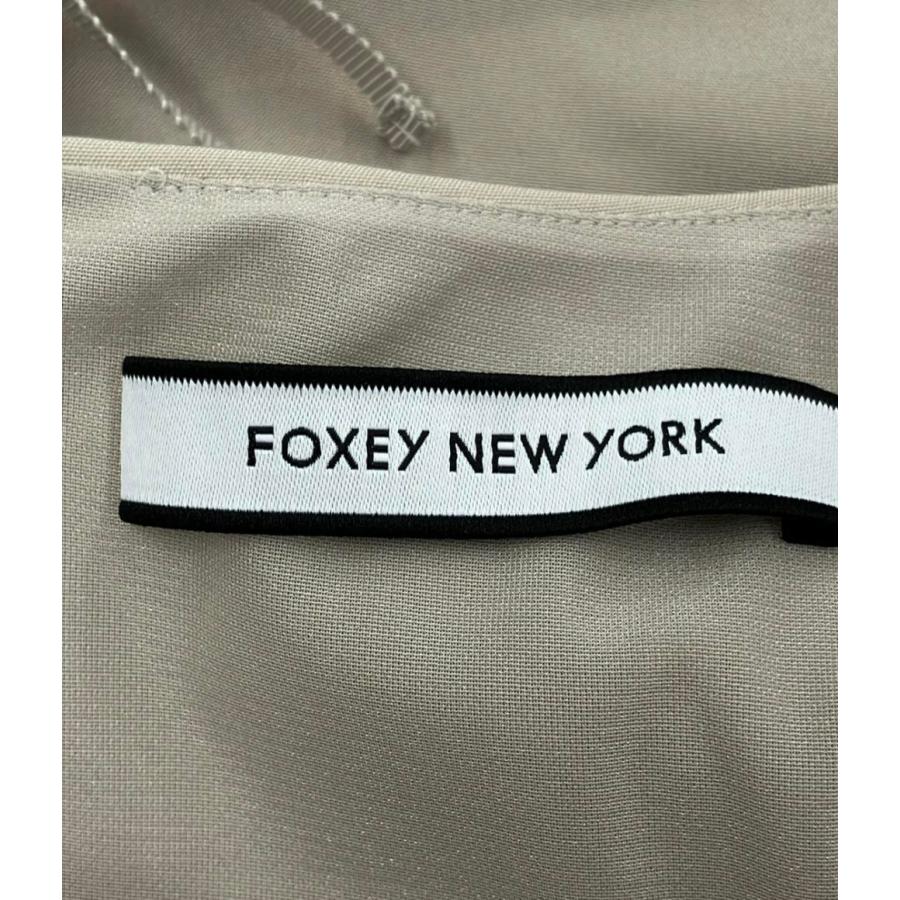 ✨タイムセール✨美品✨フォクシーノースリーブワンピース　38 FOXEY】上質仕立て ノースリーブワンピース 38 日本製 グレー - メルカリ