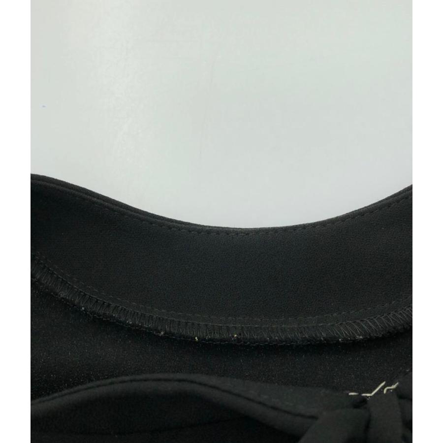 エンフォルド 19AW ブラウス ノーカラー パフスリーブ ウール  S 黒 ENFOLD - エンフォルド 19AW ブラウス ノーカラー パフスリーブ ウール