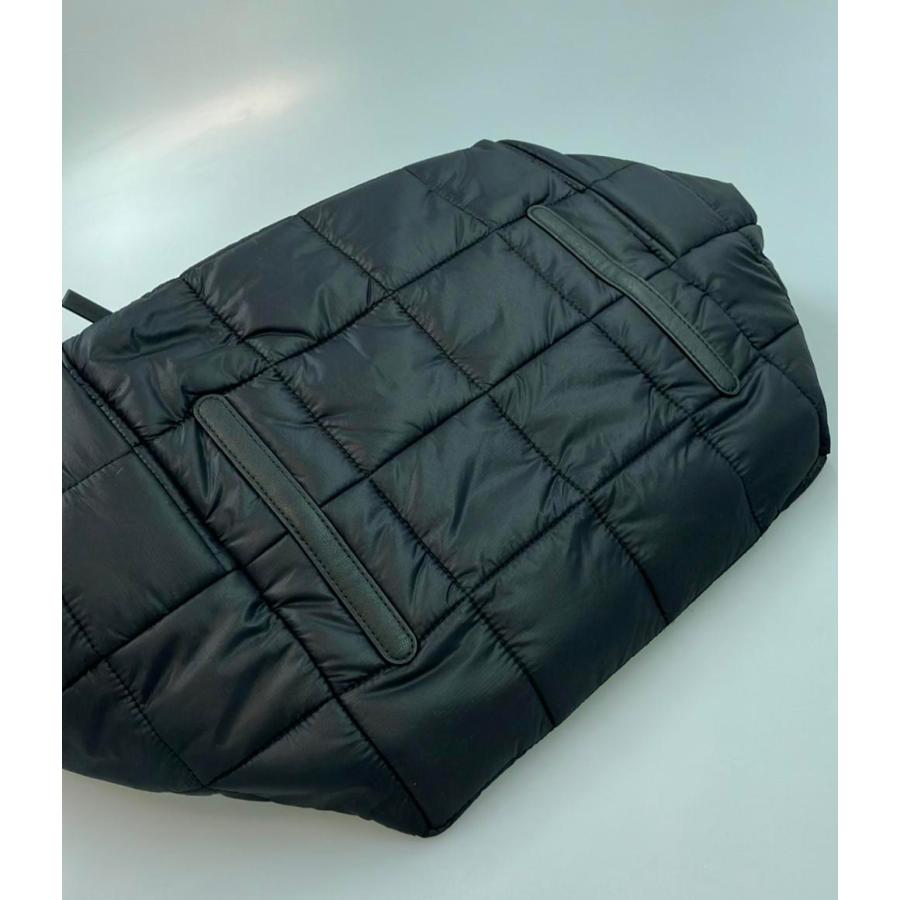 lululemon ブラック ナイロン キルティングミニトートバッグ ルルレモン キルティングナイロントートバッグ キャリーオン