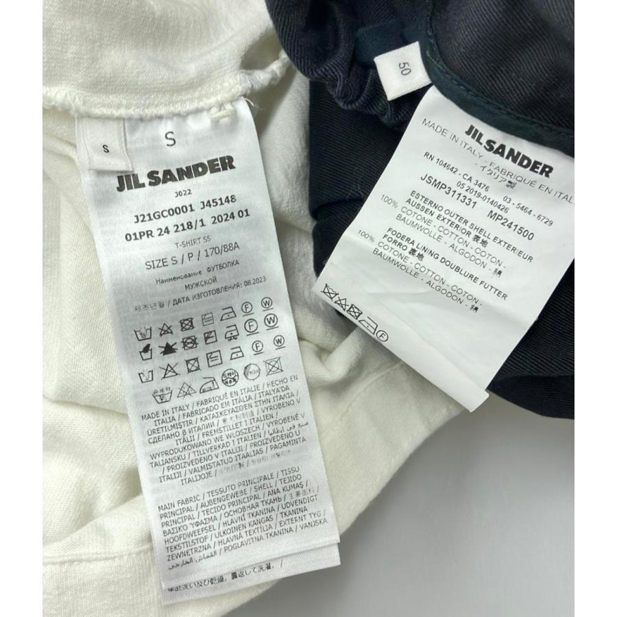 ジルサンダー オーバーサイズドロップショルダー半袖Tシャツ