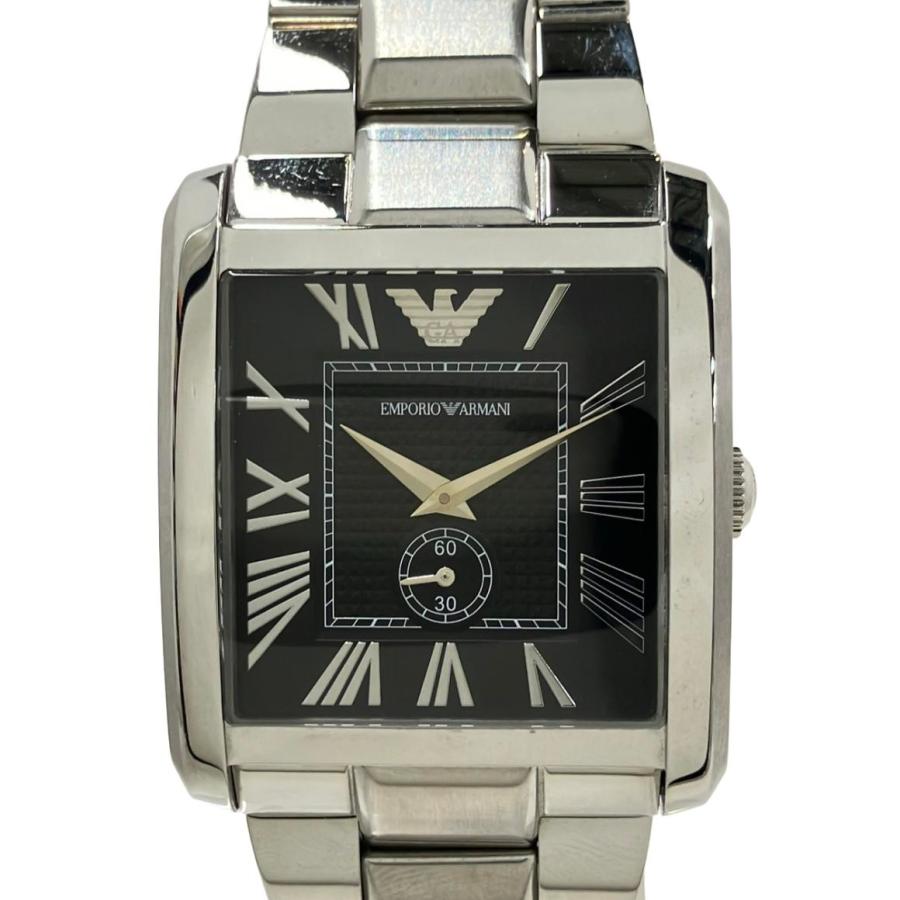 エンポリオ・アルマーニ 腕時計 クオーツ ブラック AR-1642