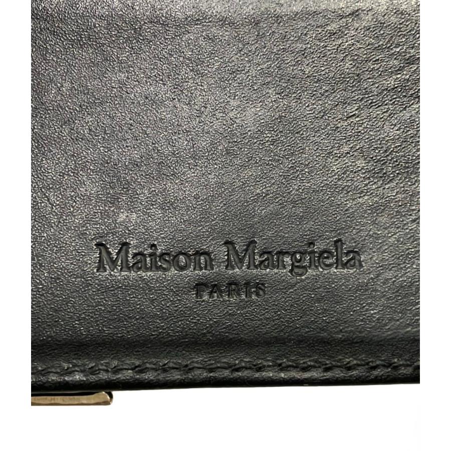 本物 メゾンマルジェラ Maison Margiela レザー 二つ折り 折財布 コンパクトウォレット パープル 財布 ウォレット 中古 Maison Margiela（メゾンマルジェラ） 財布 二つ折り財布 FOUR